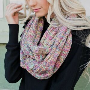 CC CRAFTED MULTI COLOR INFINITY SCARF